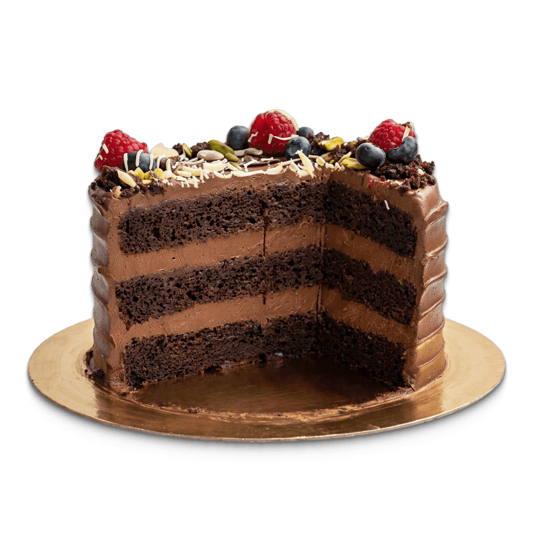 Mathilda Cake: Vegan Dark Chocolate 20cm (10/12 personer)